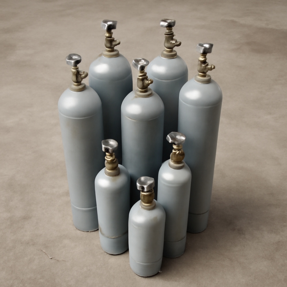 Кислород (О2) 18 % + Оксид Углерода (CO) 0.01 % + Азот (N2) ост. в баллоне 10 л. Алюминий, вентиль Латунь