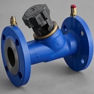 Клапан запорно-балансировочный Ду100 Ру16 угловой