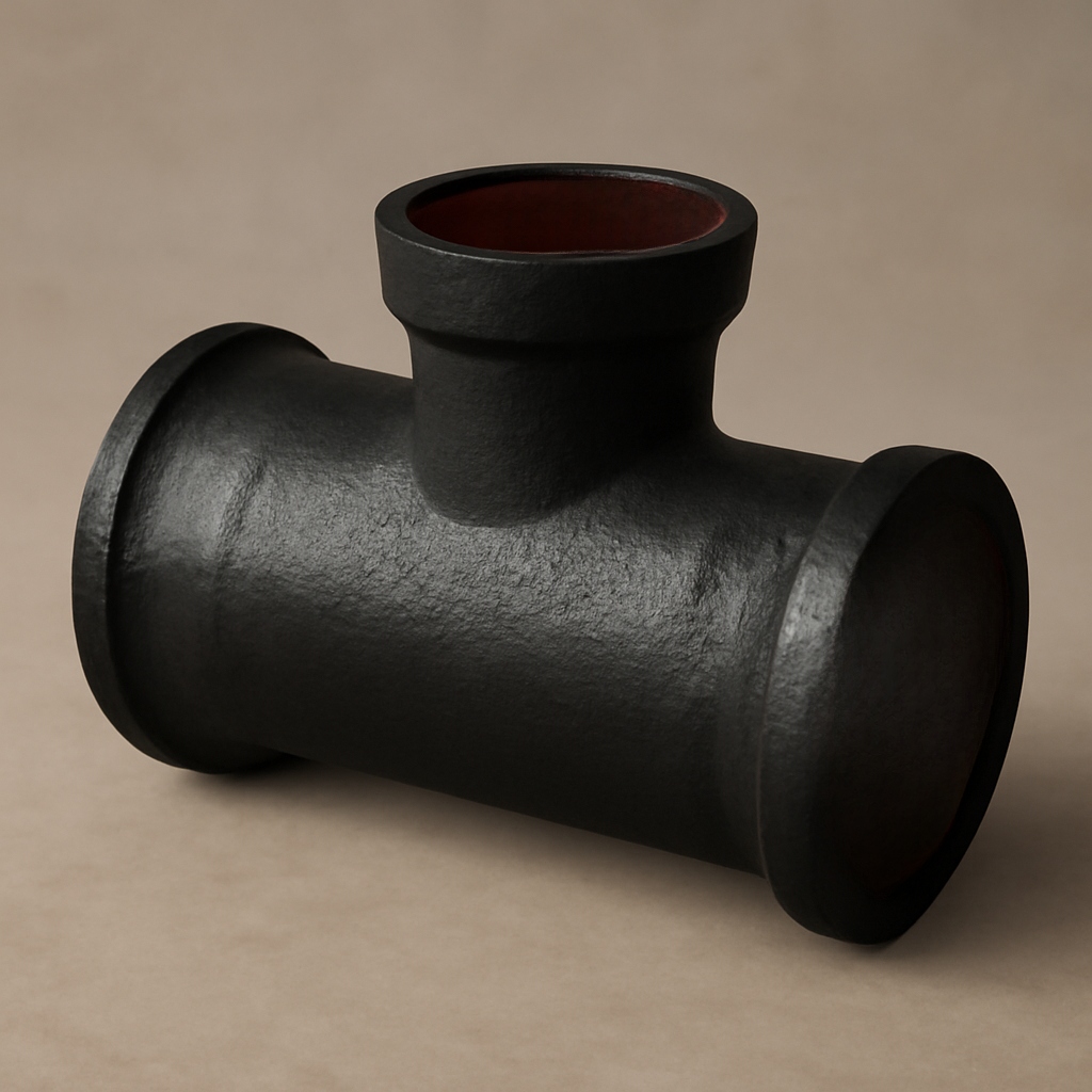 Тройник раструбный чугунный ТР 80х80 мм ГОСТ 5525-88