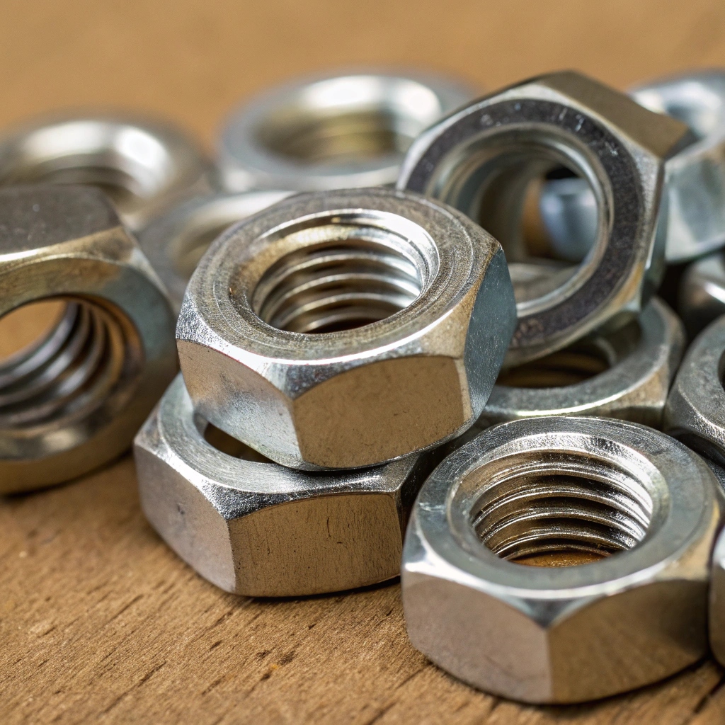 Гайка дюралюминиевая М24 шаг резьбы 2 мм Д1 ГОСТ 1759.0-87