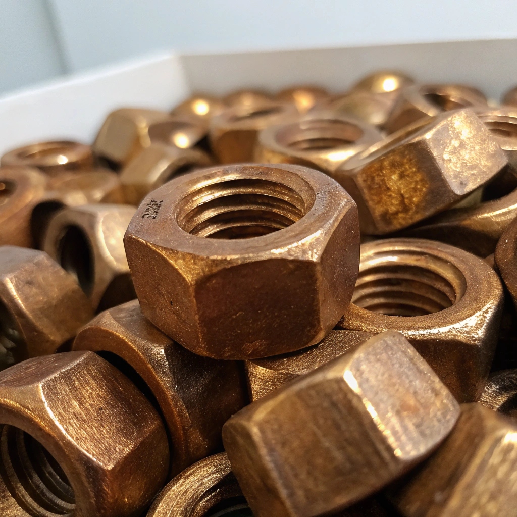 Гайка бронзовая М48 шаг резьбы 5 мм БрАМц9-2 ГОСТ 1759.0-87