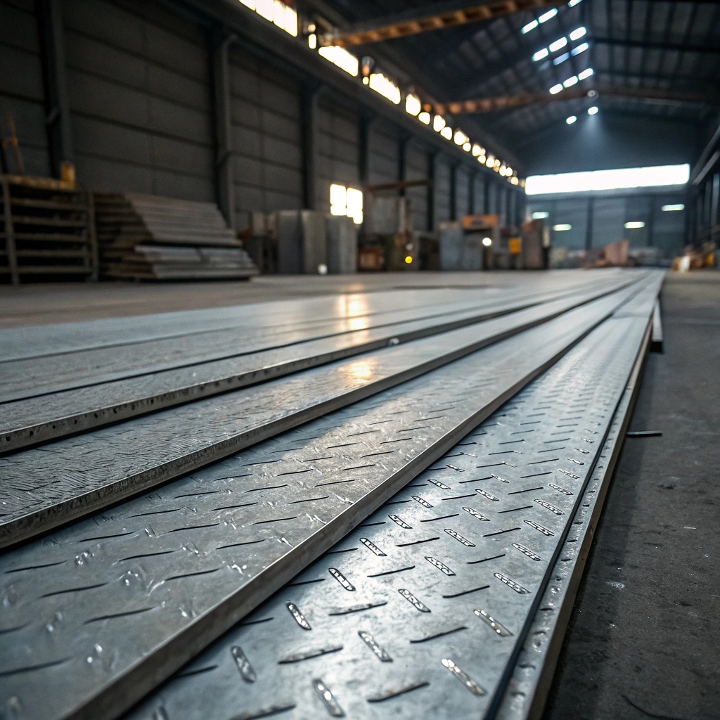 Лист алюминиевый рифленый даймонд 1,7х1500 мм АМц ТУ 1-801-20-2008